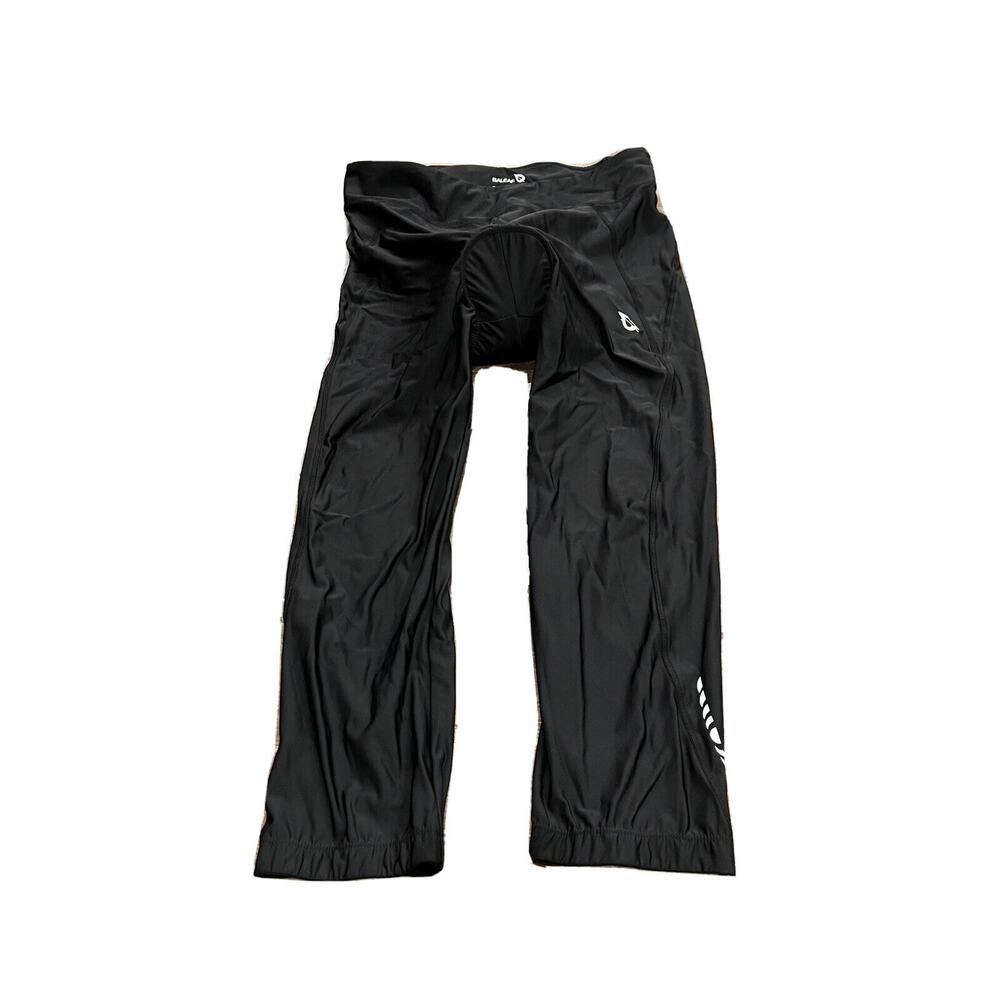 Baleaf Womens Black Cycling Pink Padded Capri Leggings Pants Size XXL 2XL